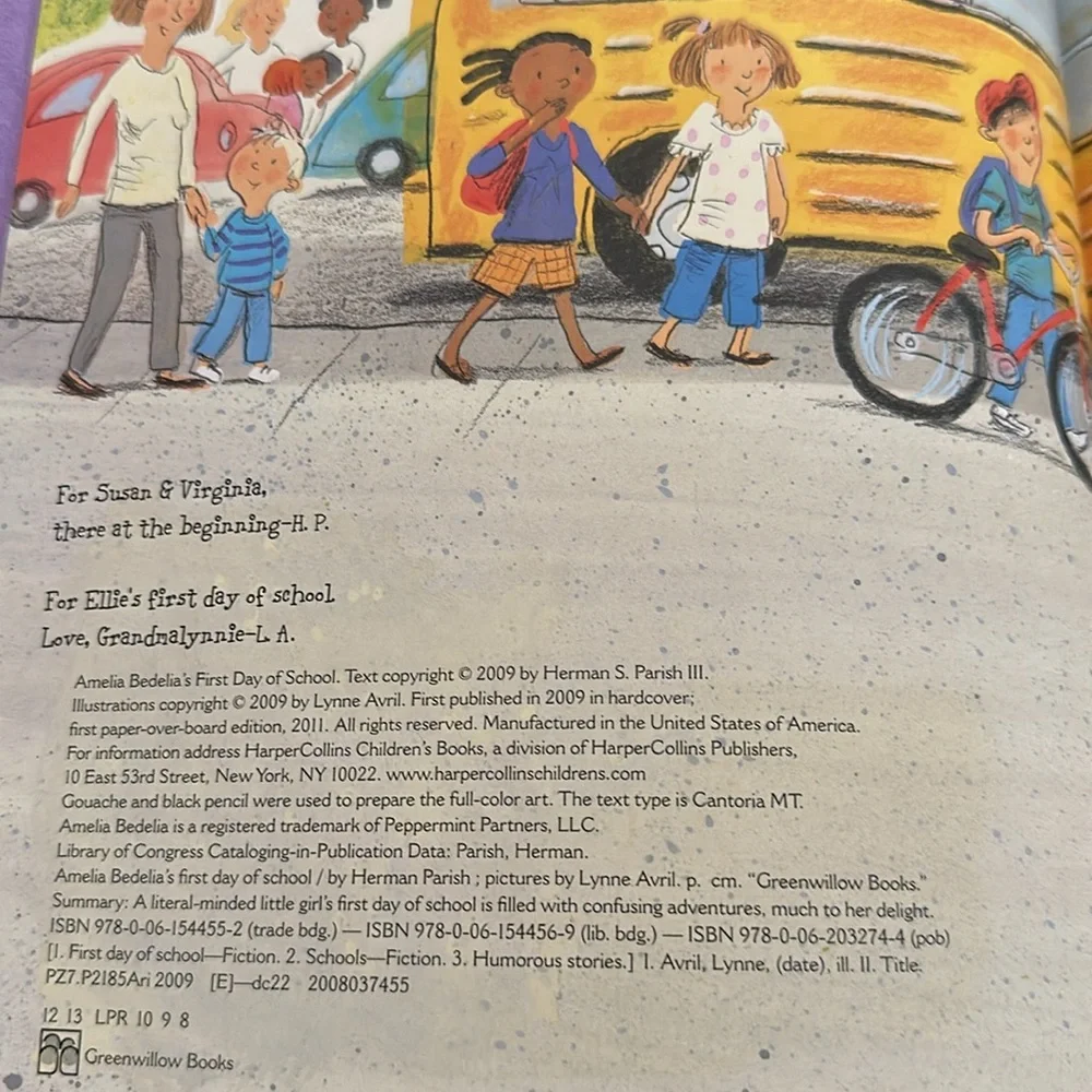 Amelia Bedelia's First‎ Day of School Hardcover Book NEW